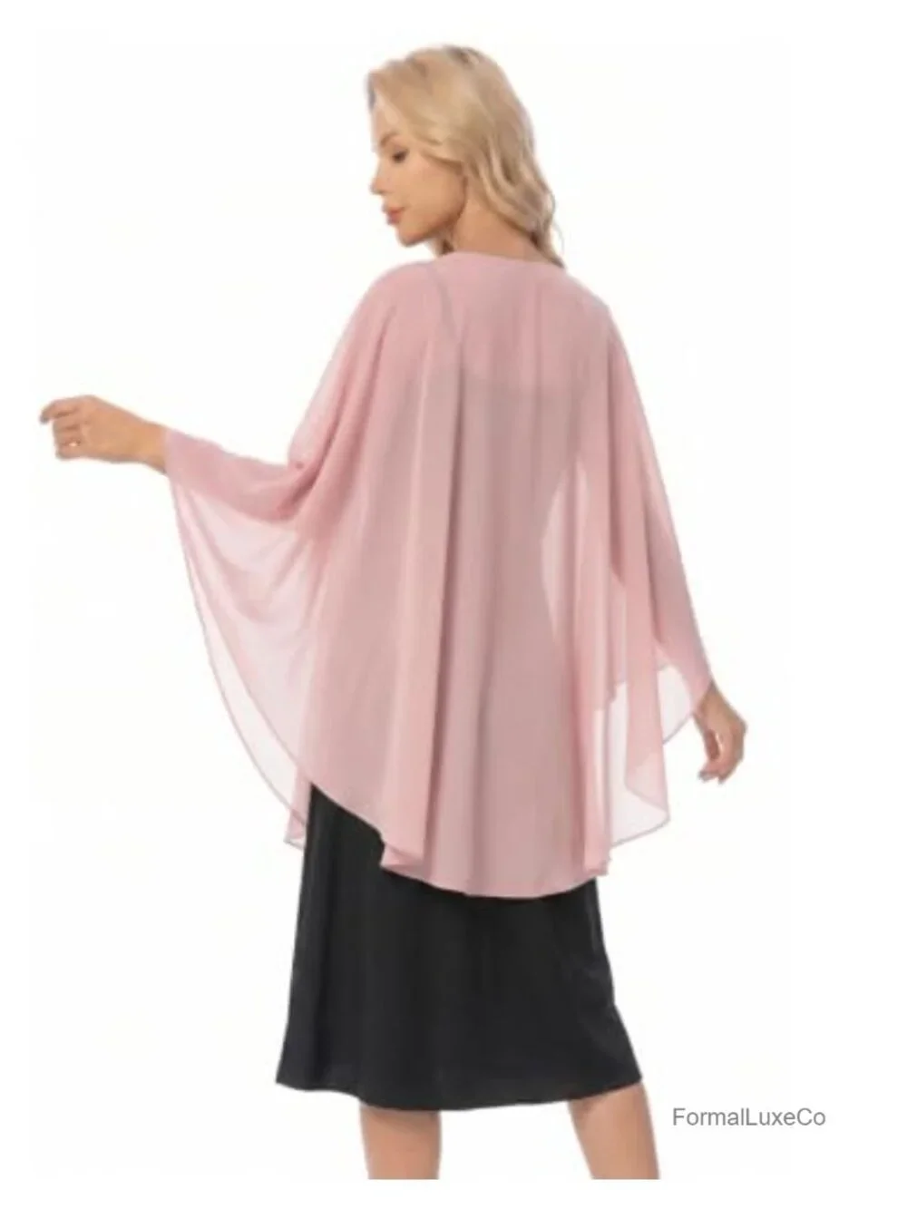 Chiffon Shawl Wrap for Evening Dress Elegant Pashmina Wedding Bridal Scarf
